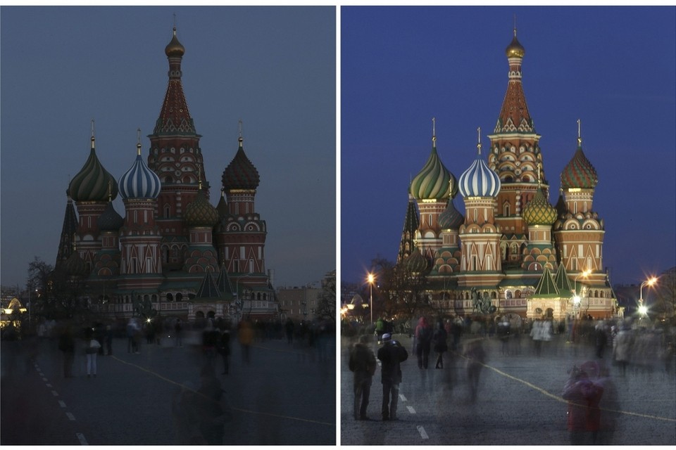 St. Basil's Cathedral at Earth Hour